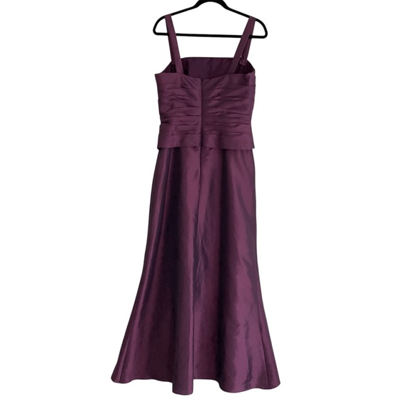 Jade By Jasmine Formal Dress Sz10 Purple Maxi Flare Bridesmaid Evening Gown Prom - Picture 2 of 13